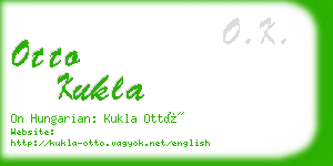 otto kukla business card